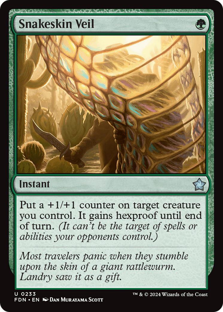 Snakeskin Veil [Foundations] - Magic: The Gathering - Card Brawlers | Quebec | Canada |