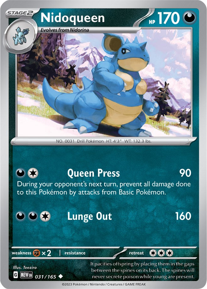 Nidoqueen (031/165) [Écarlate et Violet : 151] 