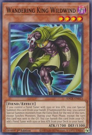 Wandering King Wildwind [SDCK-EN013] Common - Yu-Gi-Oh! - Card Brawlers | Quebec | Canada |
