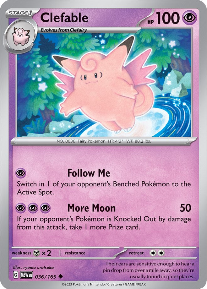Clefable (036/165) [Scarlet & Violet 151] - Pokémon - Card Brawlers | Quebec | Canada |