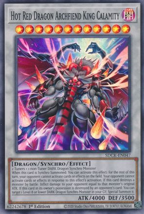 Hot Red Dragon Archfiend King Calamity [SDCK-EN047] Super Rare - Yu-Gi-Oh! - Card Brawlers | Quebec | Canada |