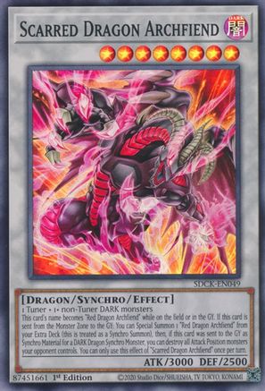 Scarred Dragon Archfiend [SDCK-EN049] Super Rare - Yu-Gi-Oh! - Card Brawlers | Quebec | Canada |