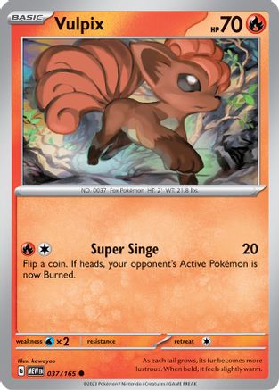 Vulpix (037/165) [Écarlate et Violette 151] 