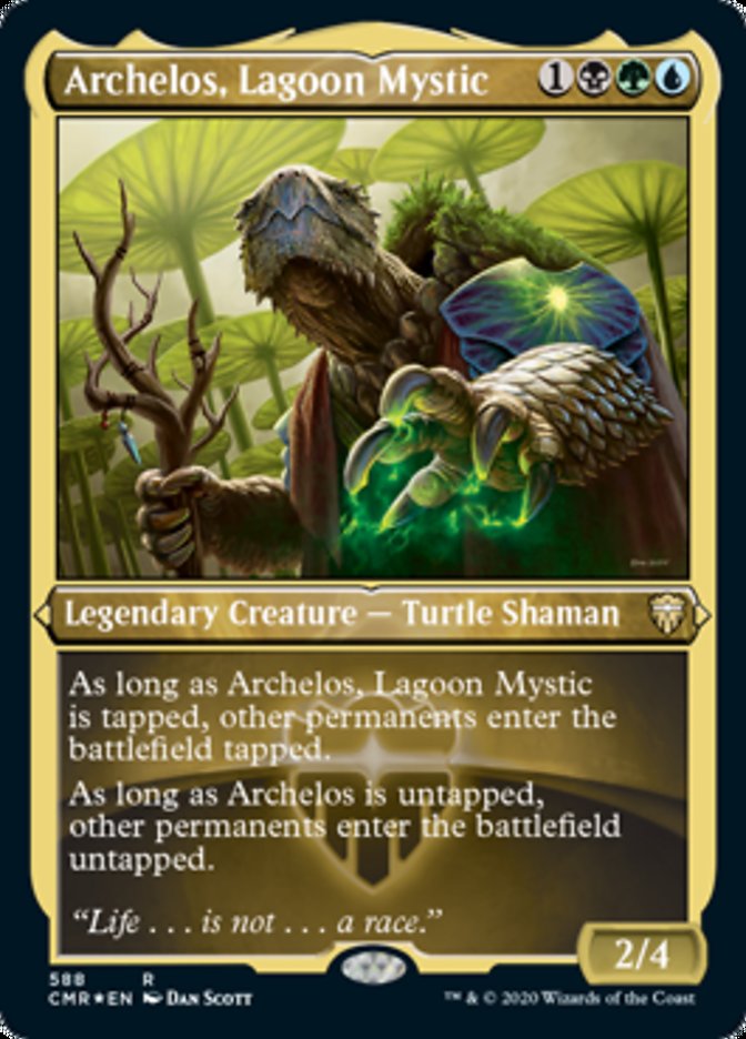 Archelos, Lagoon Mystic (Etched) [Commander Legends] - Magic: The Gathering - Card Brawlers | Quebec | Canada |