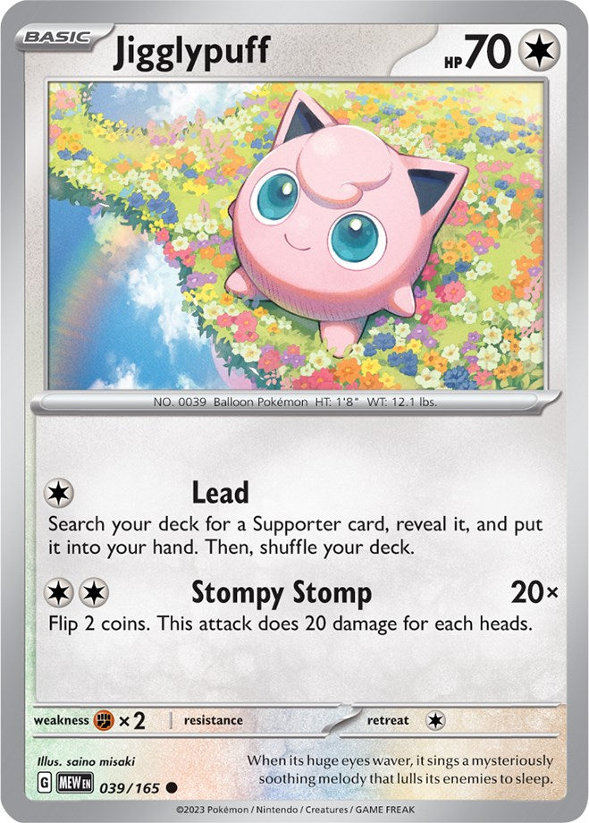 Jigglypuff (039/165) [Scarlet & Violet 151] - Pokémon - Card Brawlers | Quebec | Canada |