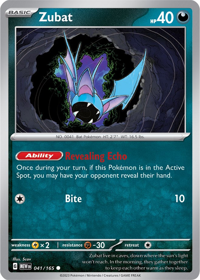 Zubat (041/165) [Scarlet & Violet 151] - Pokémon - Card Brawlers | Quebec | Canada |