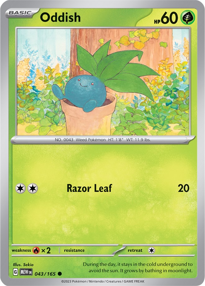 Oddish (043/165) [Scarlet & Violet 151] - Pokémon - Card Brawlers | Quebec | Canada |