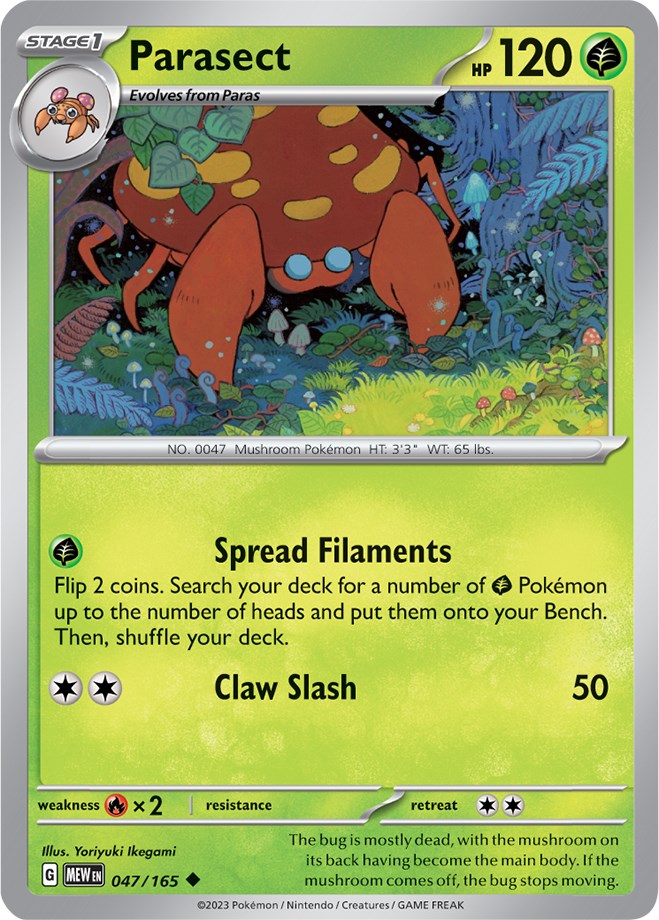 Parasect (047/165) [Scarlet & Violet 151] - Pokémon - Card Brawlers | Quebec | Canada |