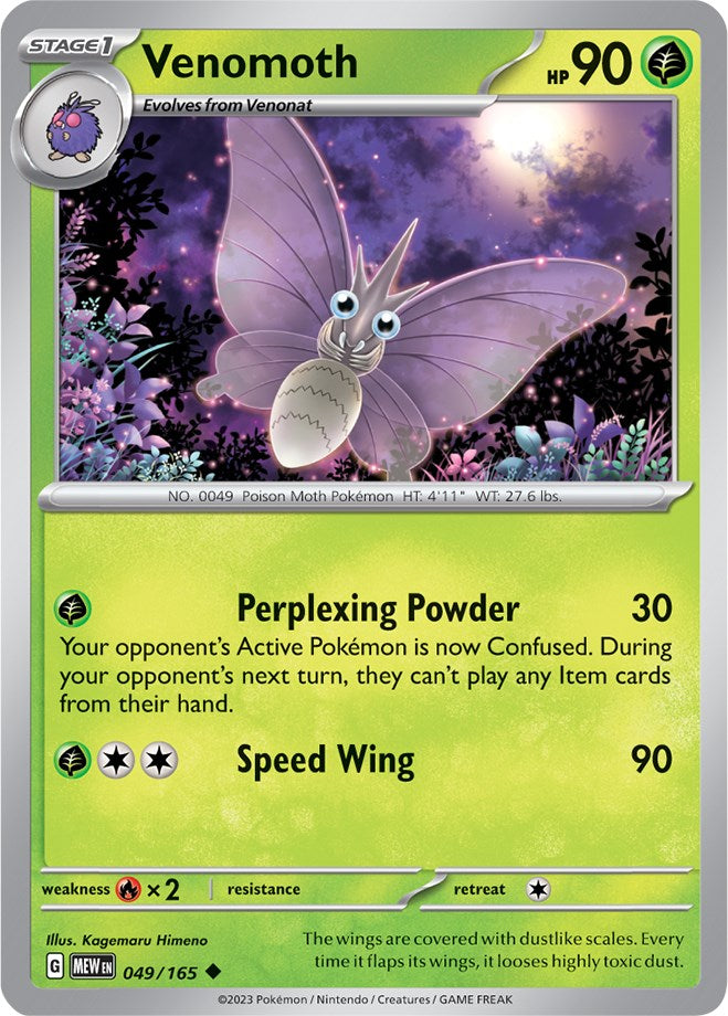 Venomoth (049/165) [Scarlet & Violet 151] - Pokémon - Card Brawlers | Quebec | Canada |