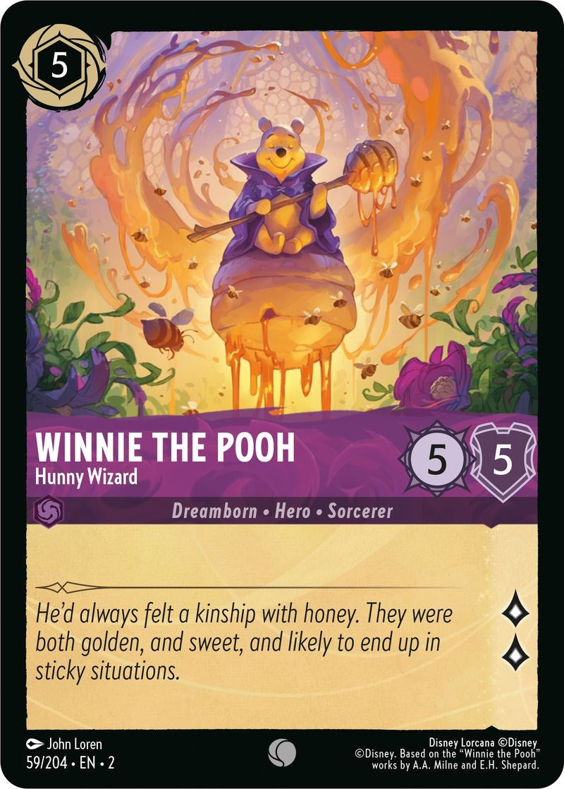 Winnie the Pooh - Hunny Wizard (59/204) [Rise of the Floodborn] - Disney - Card Brawlers | Quebec | Canada |