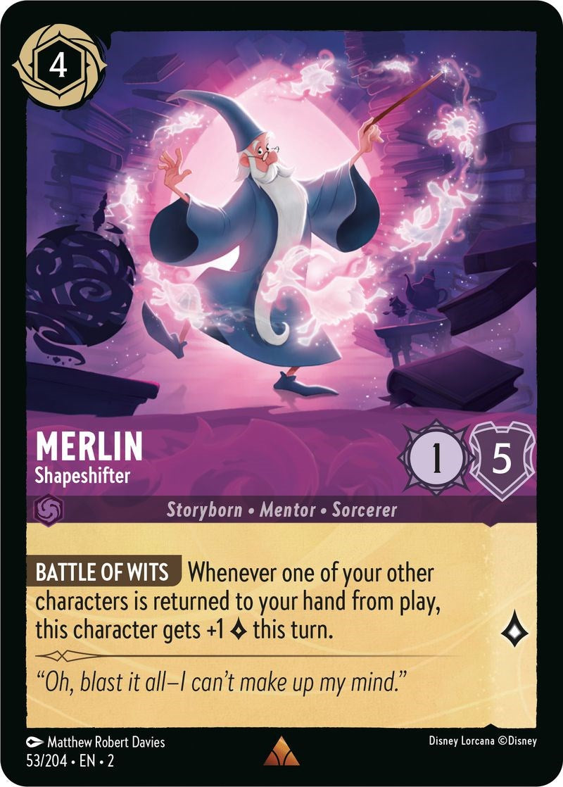 Merlin - Shapeshifter (53/204) [Rise of the Floodborn] - Disney - Card Brawlers | Quebec | Canada |