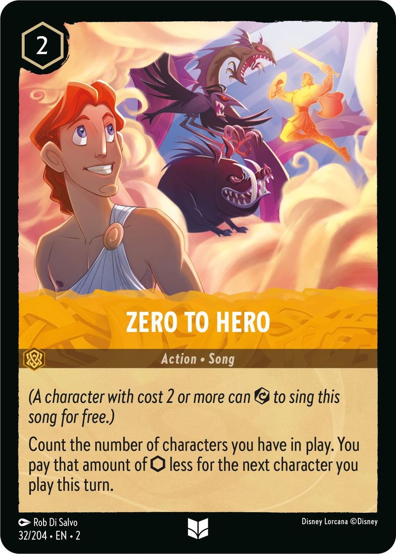Zero To Hero (32/204) [Rise of the Floodborn] - Disney - Card Brawlers | Quebec | Canada |