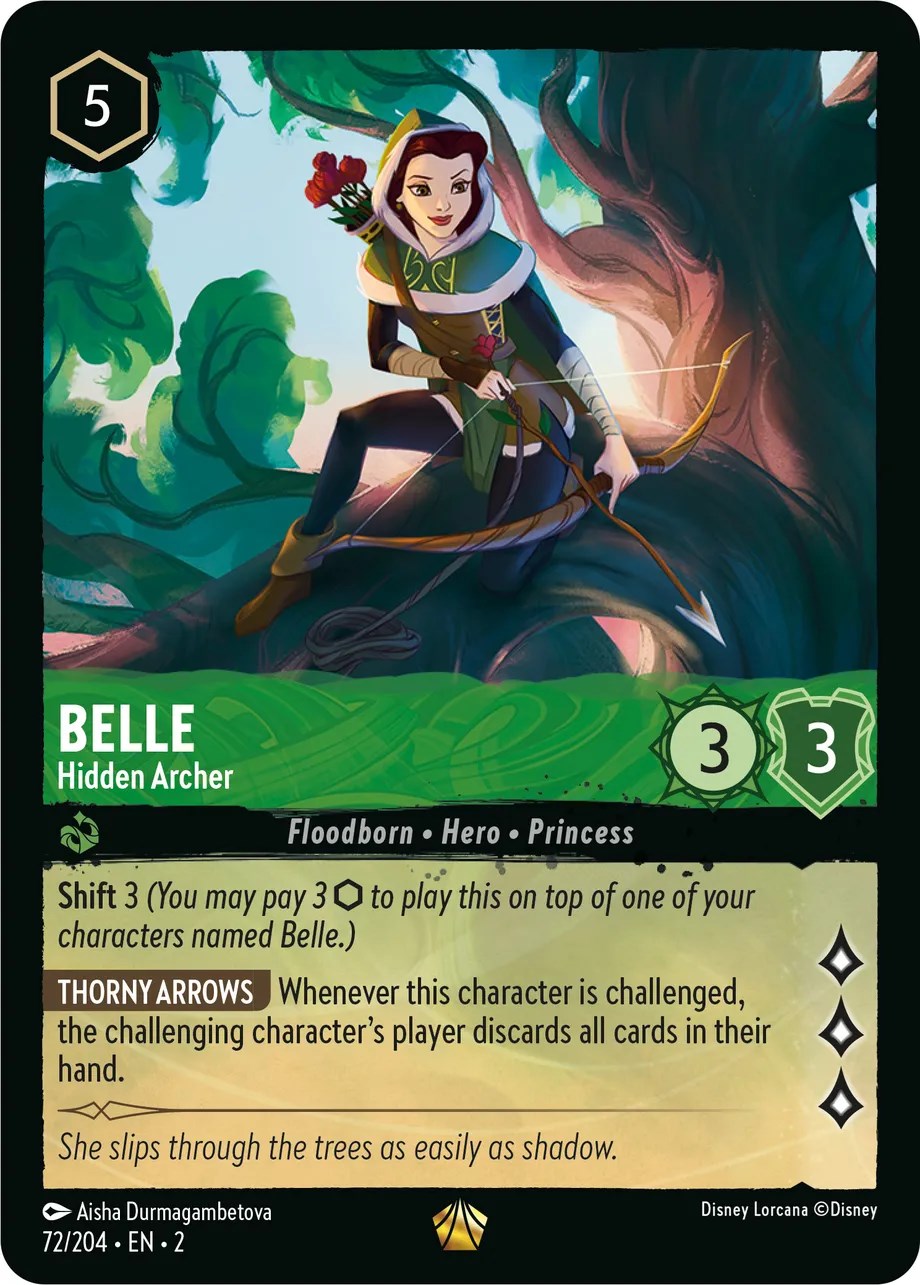 Belle - Hidden Archer (72/204) [Rise of the Floodborn] - Disney - Card Brawlers | Quebec | Canada |