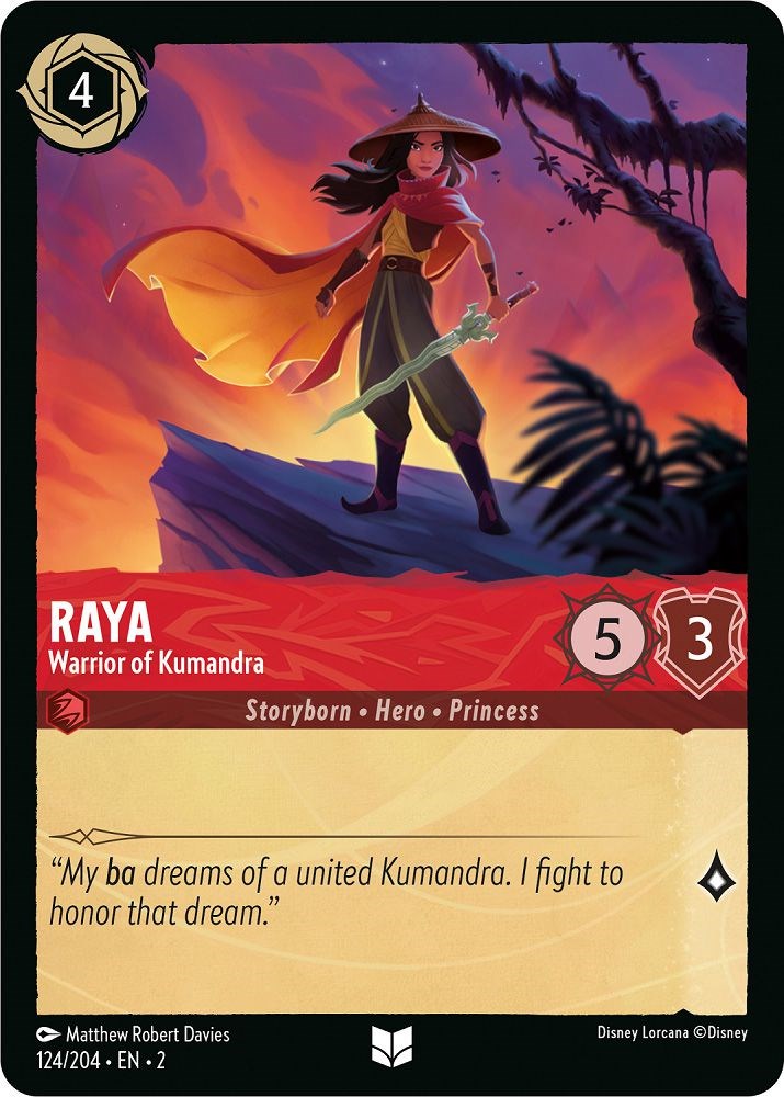 Raya - Warrior of Kumandra (124/204) [Rise of the Floodborn] - Disney - Card Brawlers | Quebec | Canada |