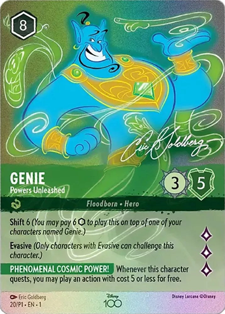 Genie - Powers Unleashed (Enchanted) (20) [Disney100 Promos] - Disney - Card Brawlers | Quebec | Canada |