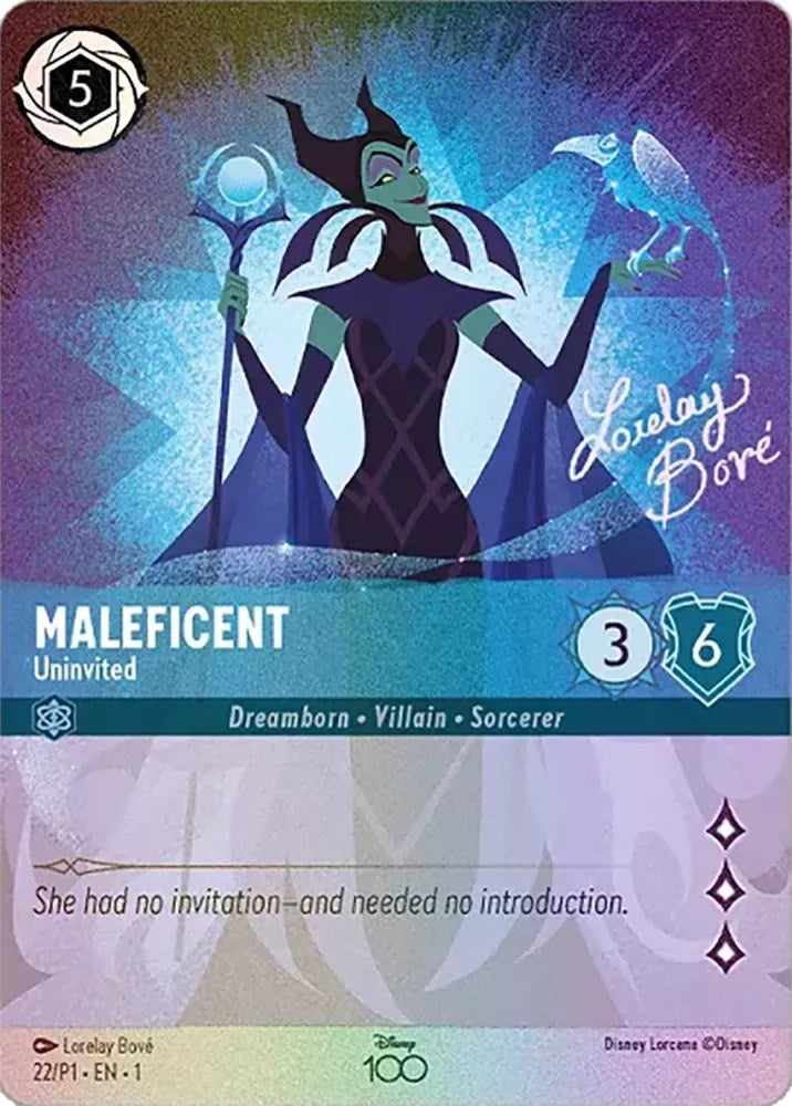 Maleficent - Uninvited (Enchanted) (22) [Disney100 Promos] - Disney - Card Brawlers | Quebec | Canada |