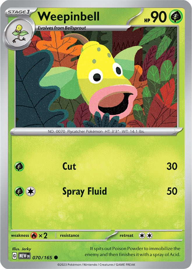 Weepinbell (070/165) [Scarlet & Violet 151] - Pokémon - Card Brawlers | Quebec | Canada |
