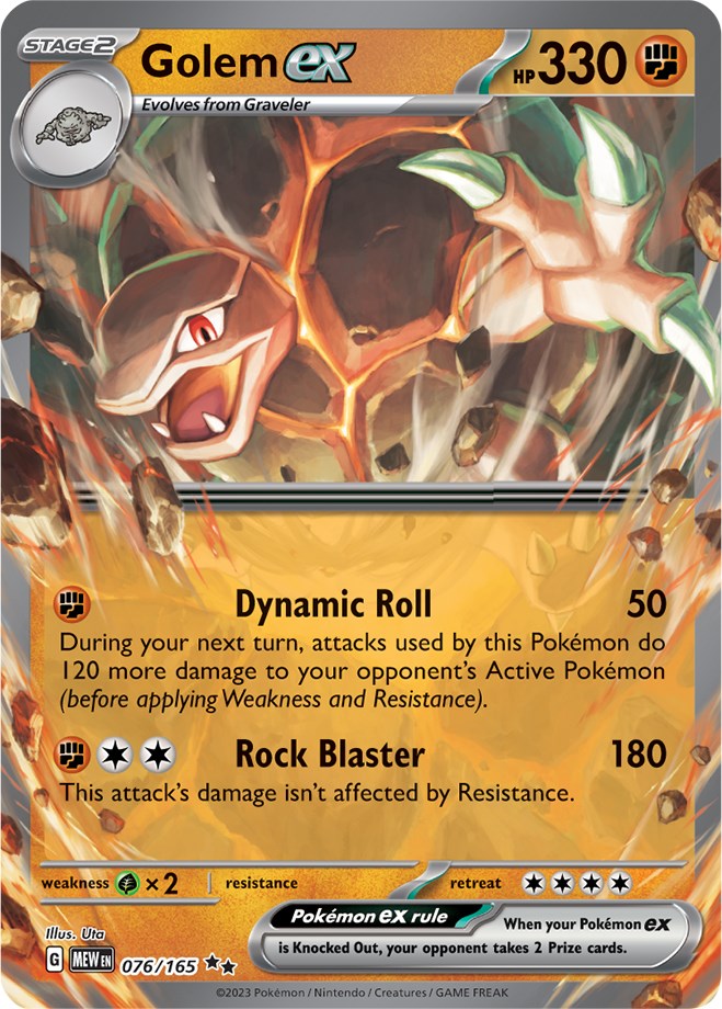 Golem ex (076/165) [Scarlet & Violet 151] - Pokémon - Card Brawlers | Quebec | Canada |