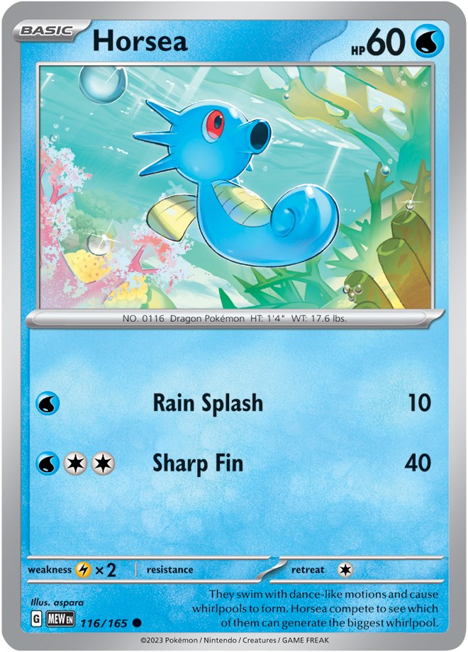 Horsea (116/165) [Scarlet & Violet 151] - Pokémon - Card Brawlers | Quebec | Canada |