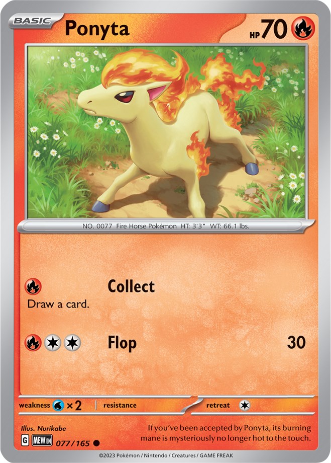 Ponyta (077/165) [Scarlet & Violet 151] - Pokémon - Card Brawlers | Quebec | Canada |