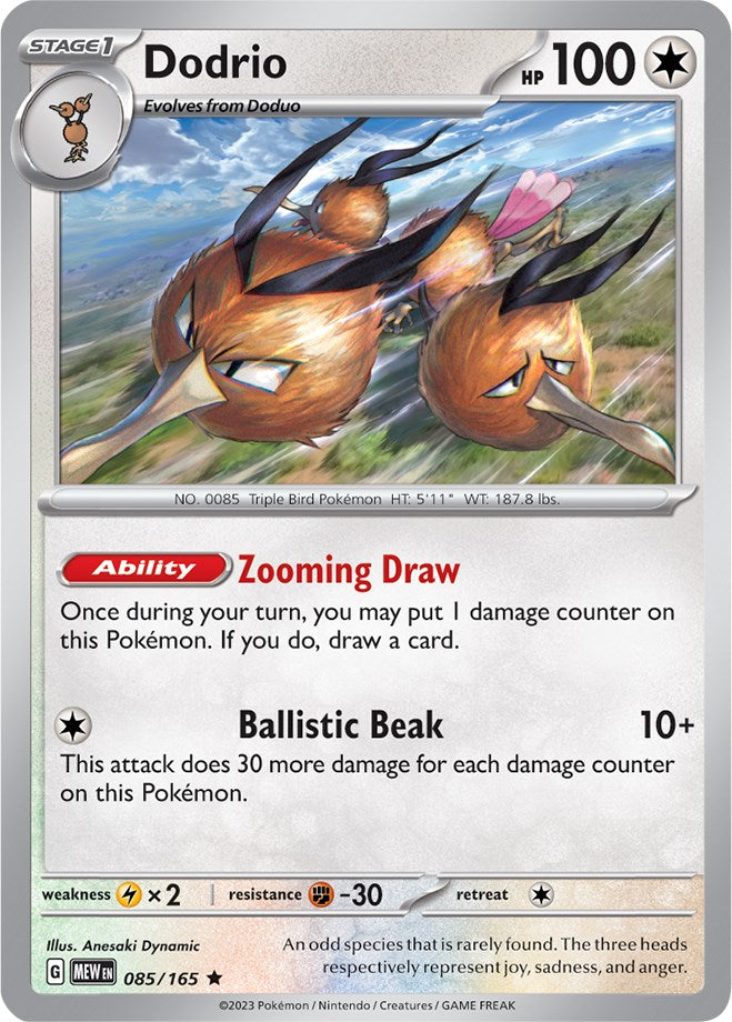 Dodrio (085/165) [Scarlet & Violet 151] - Pokémon - Card Brawlers | Quebec | Canada |