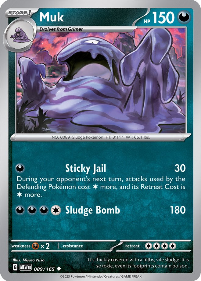 Muk (089/165) [Scarlet & Violet 151] - Pokémon - Card Brawlers | Quebec | Canada |