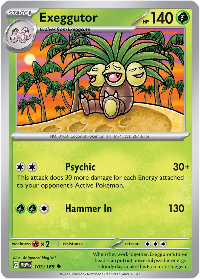 Exeggutor (103/165) [Scarlet & Violet 151] - Pokémon - Card Brawlers | Quebec | Canada |