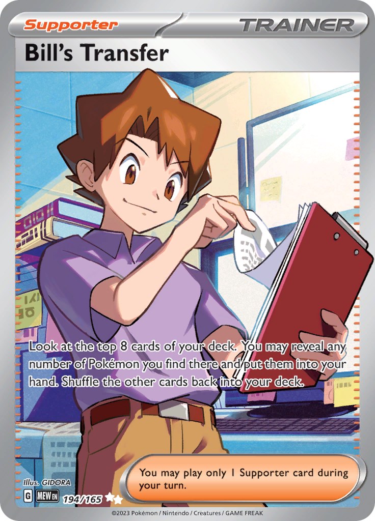 Bill's Transfer (194/165) [Scarlet & Violet 151] - Pokémon - Card Brawlers | Quebec | Canada |