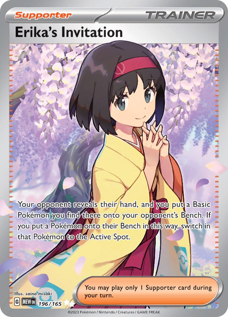 Erika's Invitation (196/165) [Scarlet & Violet 151] - Pokémon - Card Brawlers | Quebec | Canada |