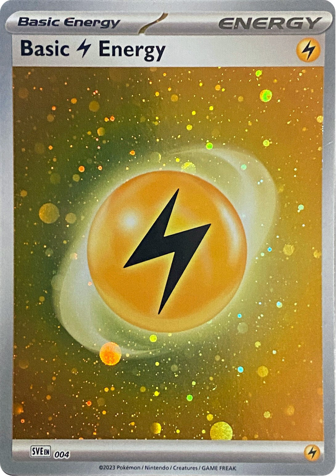 Basic Lightning Energy (004) (Cosmos Holo) [Scarlet & Violet: Base Set] - Pokémon - Card Brawlers | Quebec | Canada |