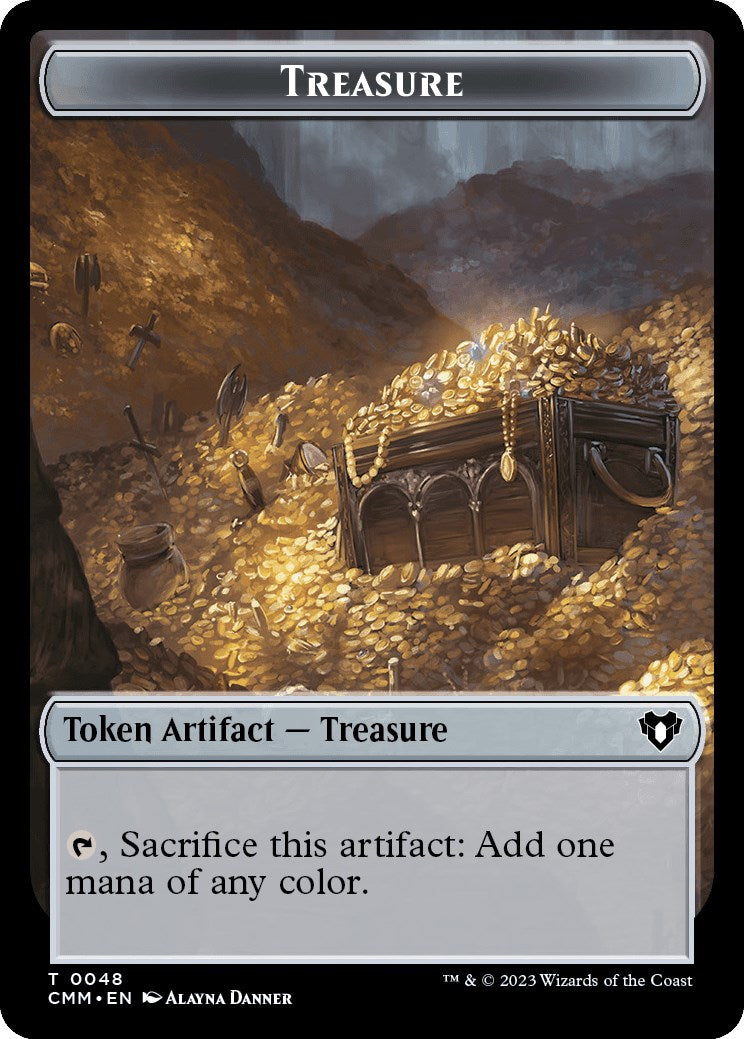 Treasure // Elephant Double-Sided Token [Commander Masters Tokens] - Magic: The Gathering - Card Brawlers | Quebec | Canada |