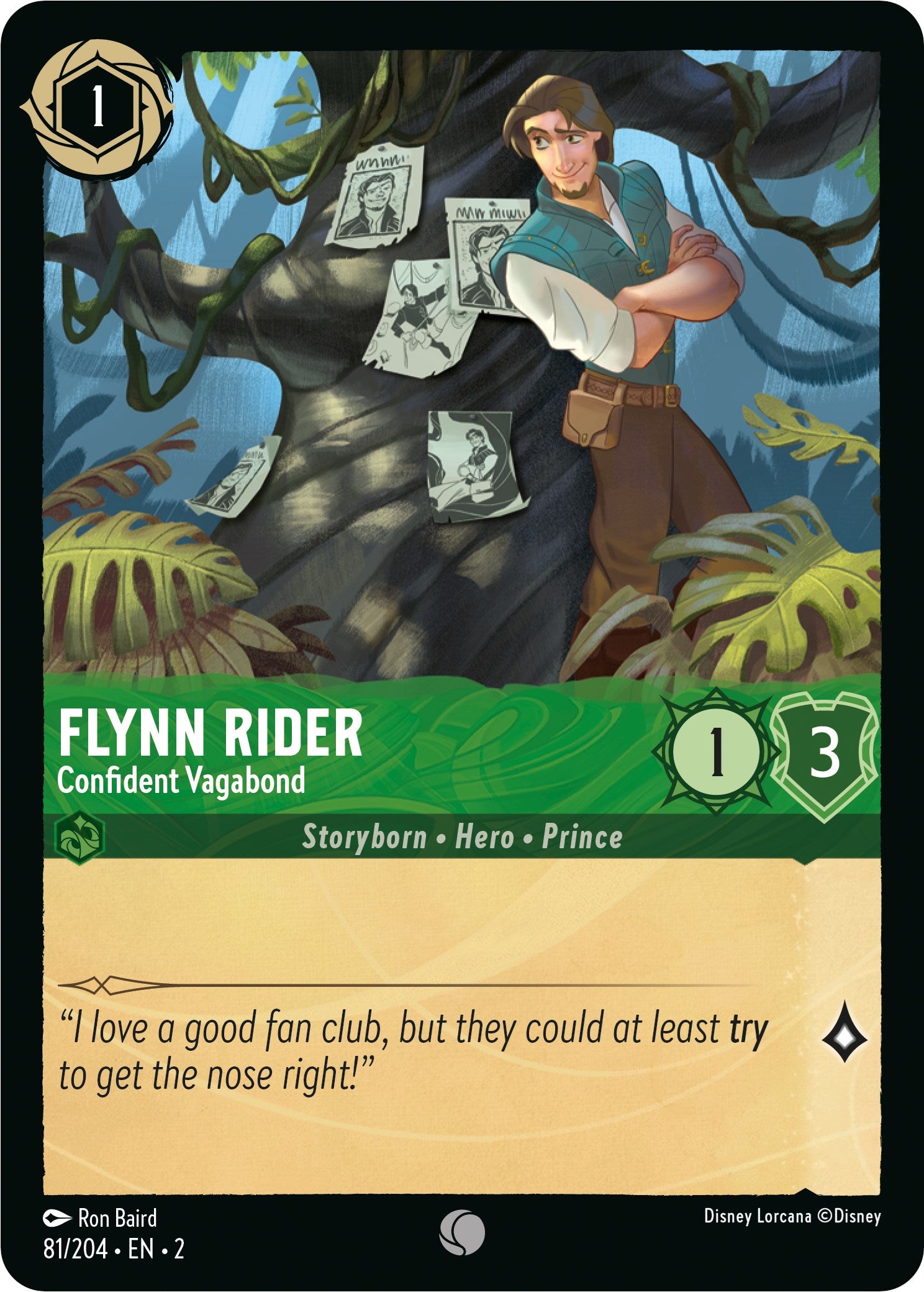 Flynn Rider - Confident Vagabond (81/204) [Rise of the Floodborn] - Disney - Card Brawlers | Quebec | Canada |