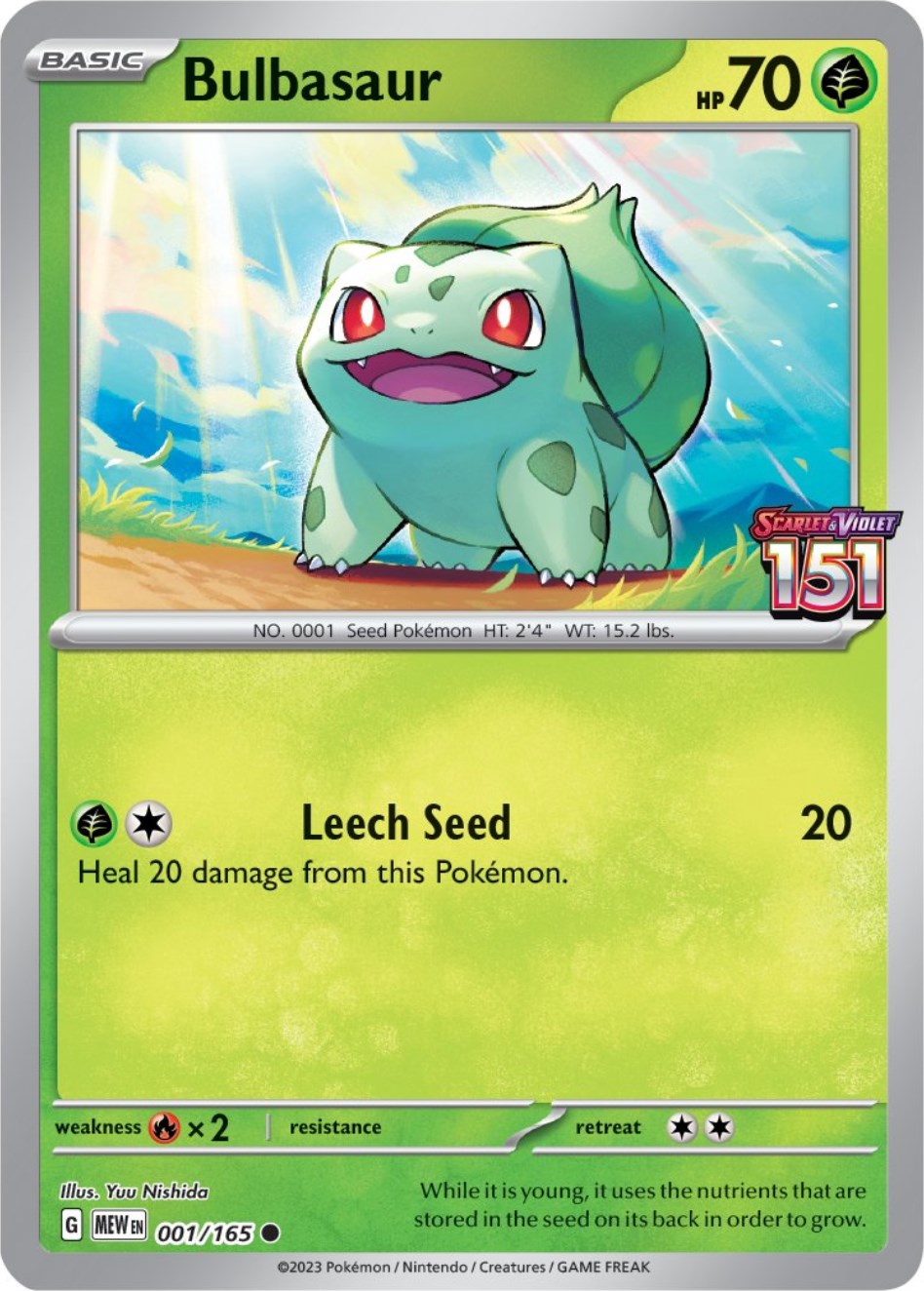Bulbasaur (001/165) (Best Buy Exclusive) [Scarlet & Violet 151] - Pokémon - Card Brawlers | Quebec | Canada |