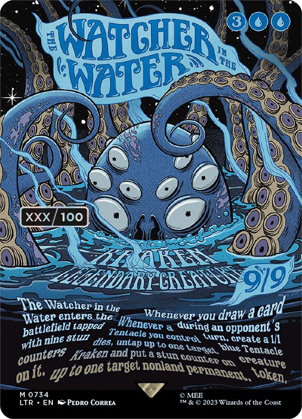 The Watcher in the Water (Borderless Poster) (Serialized) [The Lord of the Rings: Tales of Middle-Earth] - Magic: The Gathering - Card Brawlers | Quebec | Canada |