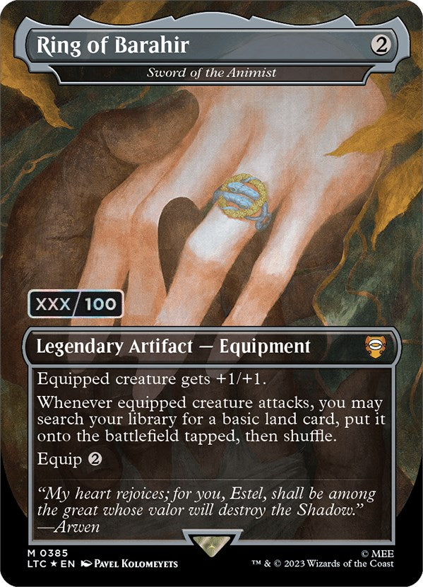 Ring of Barahir - Sword of the Animist (Serialized) [The Lord of the Rings: Tales of Middle-Earth Commander] - Magic: The Gathering - Card Brawlers | Quebec | Canada |