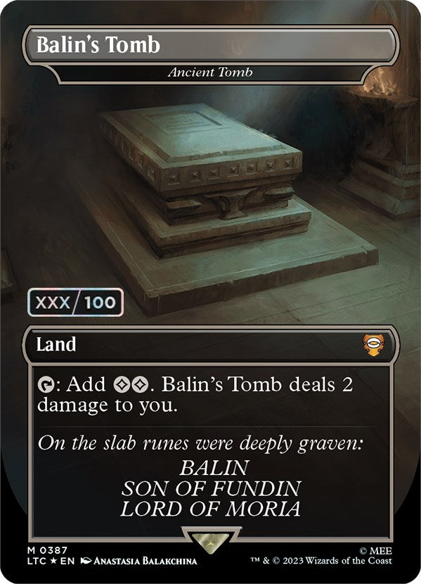 Balin's Tomb - Ancient Tomb (Serialized) [The Lord of the Rings: Tales of Middle-Earth Commander] - Magic: The Gathering - Card Brawlers | Quebec | Canada |