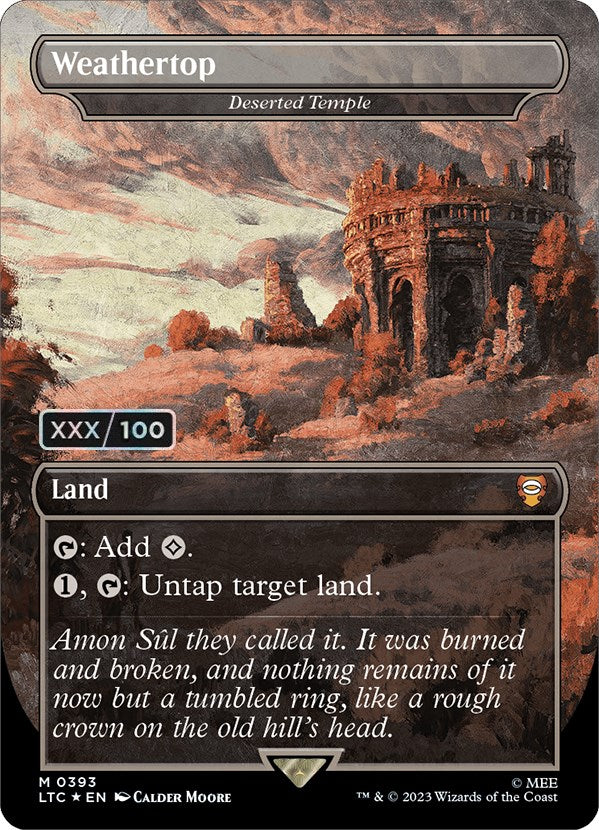 Weathertop - Deserted Temple (Serialized) [The Lord of the Rings: Tales of Middle-Earth Commander] - Magic: The Gathering - Card Brawlers | Quebec | Canada |