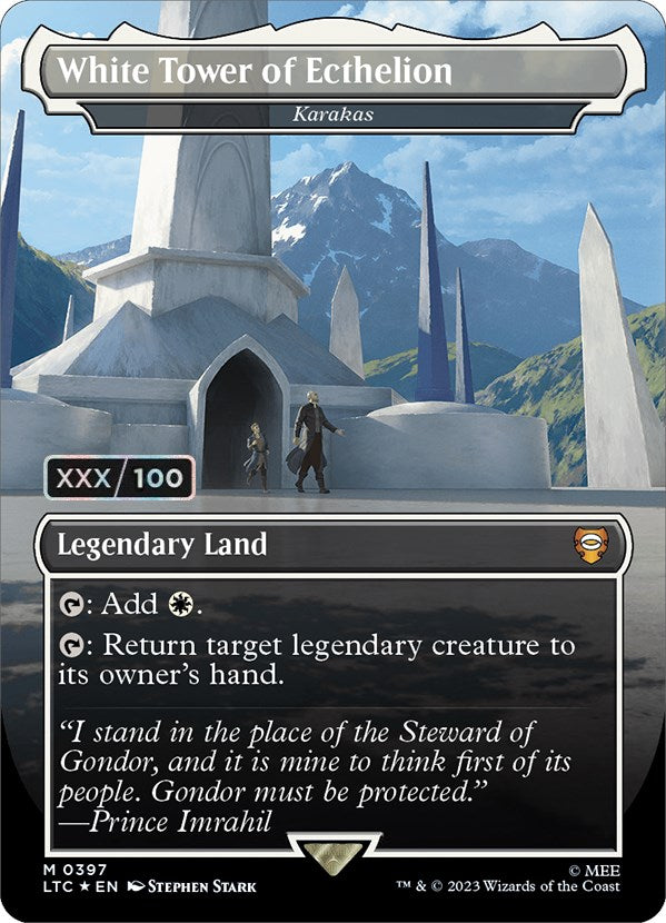 White Tower of Ecthelion - Karakas (Serialized) [The Lord of the Rings: Tales of Middle-Earth Commander] - Magic: The Gathering - Card Brawlers | Quebec | Canada |
