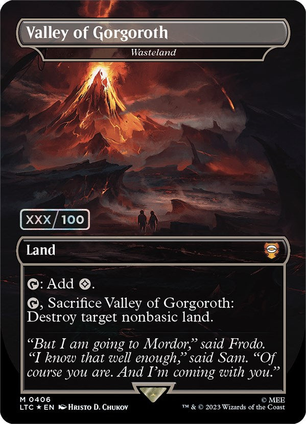 Valley of Gorgoroth - Wasteland (Serialized) [The Lord of the Rings: Tales of Middle-Earth Commander] - Magic: The Gathering - Card Brawlers | Quebec | Canada |
