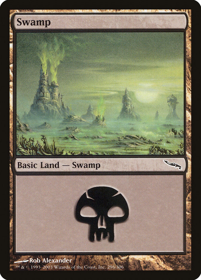 Swamp (296) [Mirrodin] - Magic: The Gathering - Card Brawlers | Quebec | Canada |