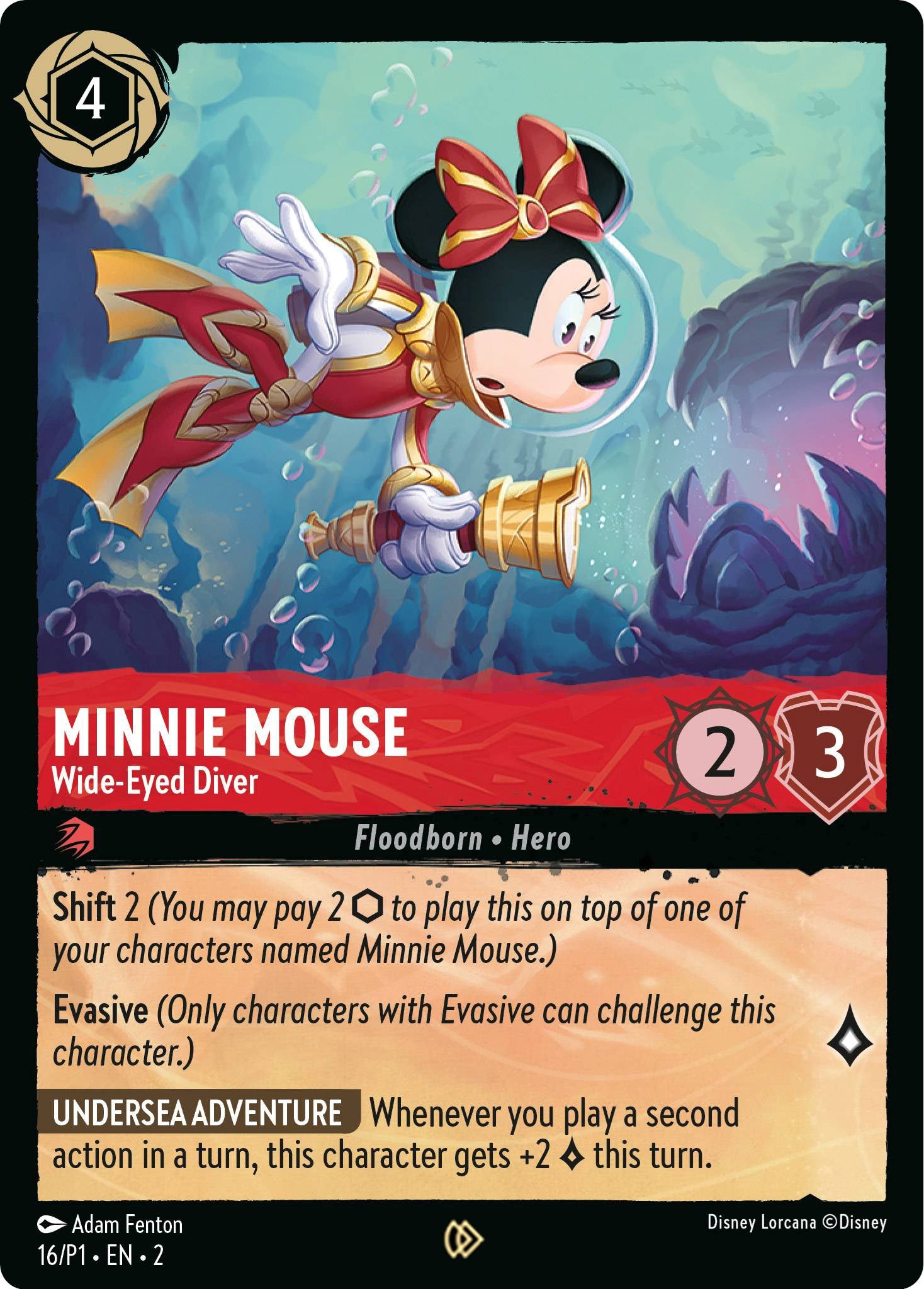 Minnie Mouse - Wide-Eyed Diver (16) [Promo Cards] - Disney - Card Brawlers | Quebec | Canada |