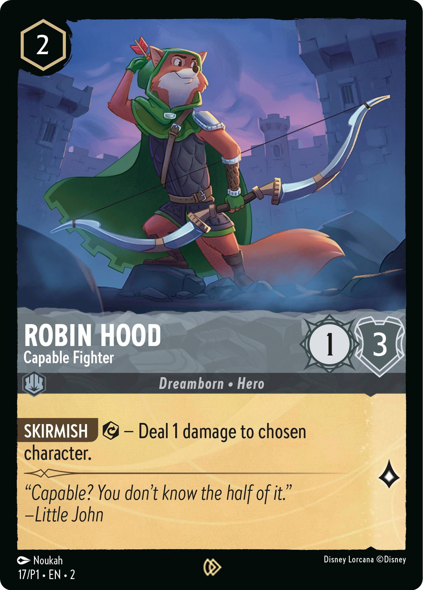 Robin Hood - Capable Fighter (17) [Promo Cards] - Disney - Card Brawlers | Quebec | Canada |