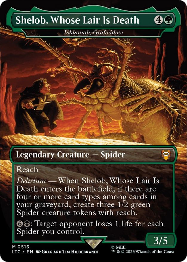 Shelob, Whose Lair Is Death - Ishkanah, Grafwidow (Borderless) [The Lord of the Rings: Tales of Middle-Earth Commander] - Magic: The Gathering - Card Brawlers | Quebec | Canada |