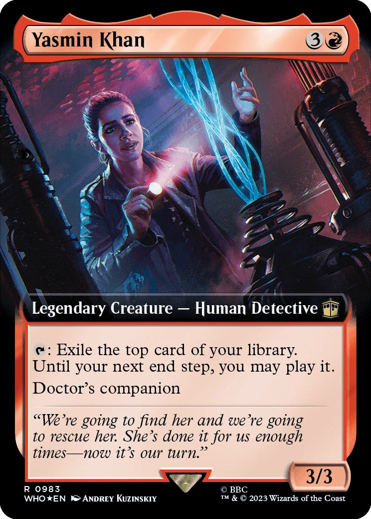 Yasmin Khan (Extended Art) (Surge Foil) [Doctor Who] - Magic: The Gathering - Card Brawlers | Quebec | Canada |