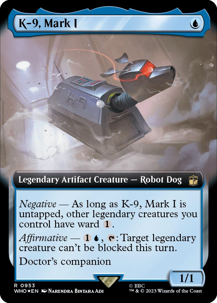 K-9, Mark I (Extended Art) (Surge Foil) [Doctor Who] - Magic: The Gathering - Card Brawlers | Quebec | Canada |