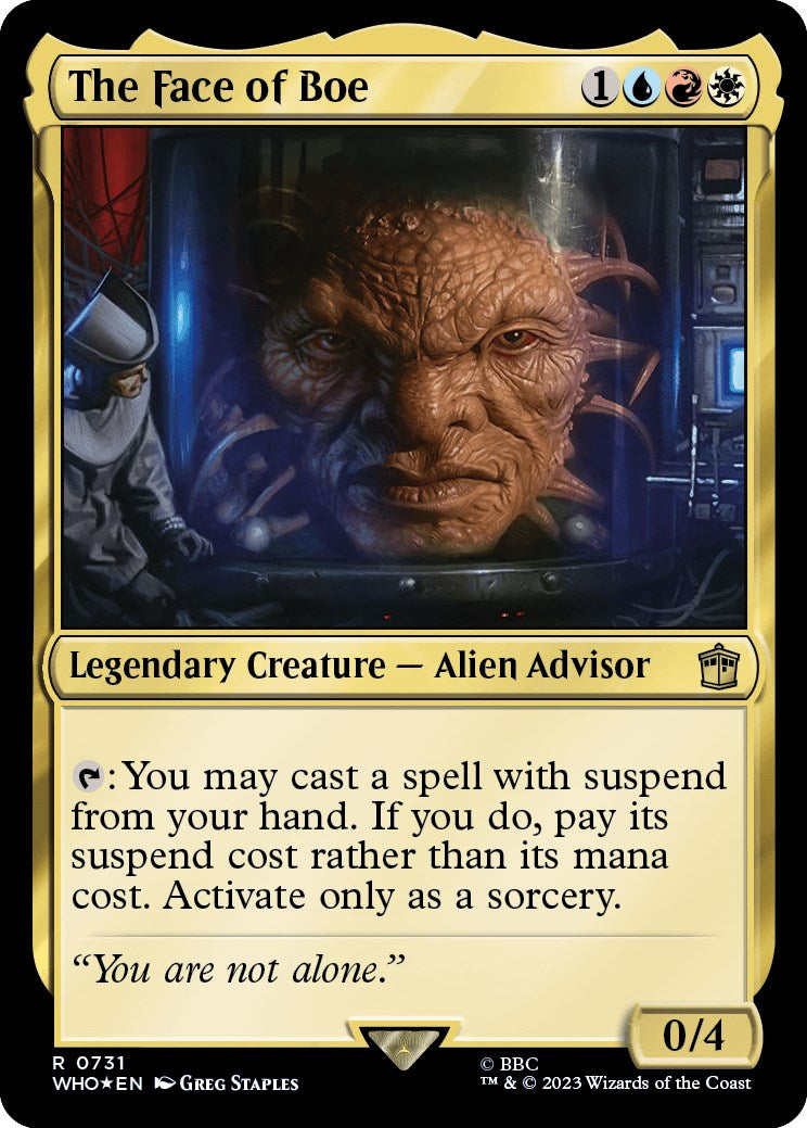 The Face of Boe (Surge Foil) [Doctor Who] - Magic: The Gathering - Card Brawlers | Quebec | Canada |