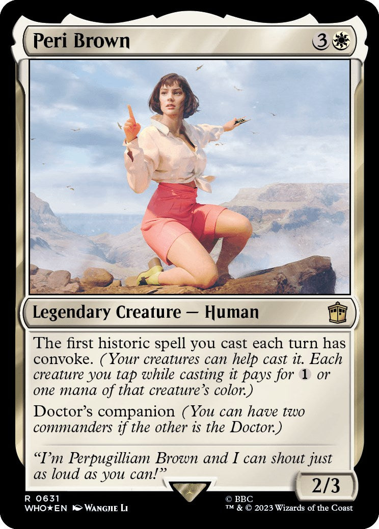 Peri Brown (Surge Foil) [Doctor Who] - Magic: The Gathering - Card Brawlers | Quebec | Canada |