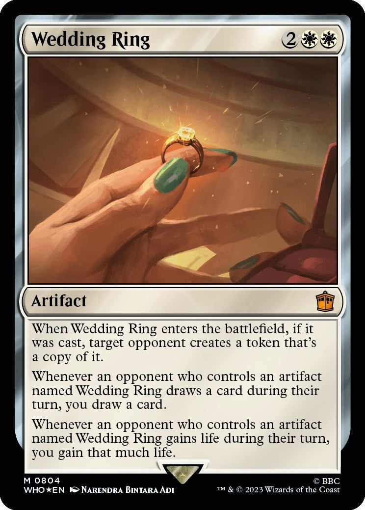 Wedding Ring (Surge Foil) [Doctor Who] - Magic: The Gathering - Card Brawlers | Quebec | Canada |