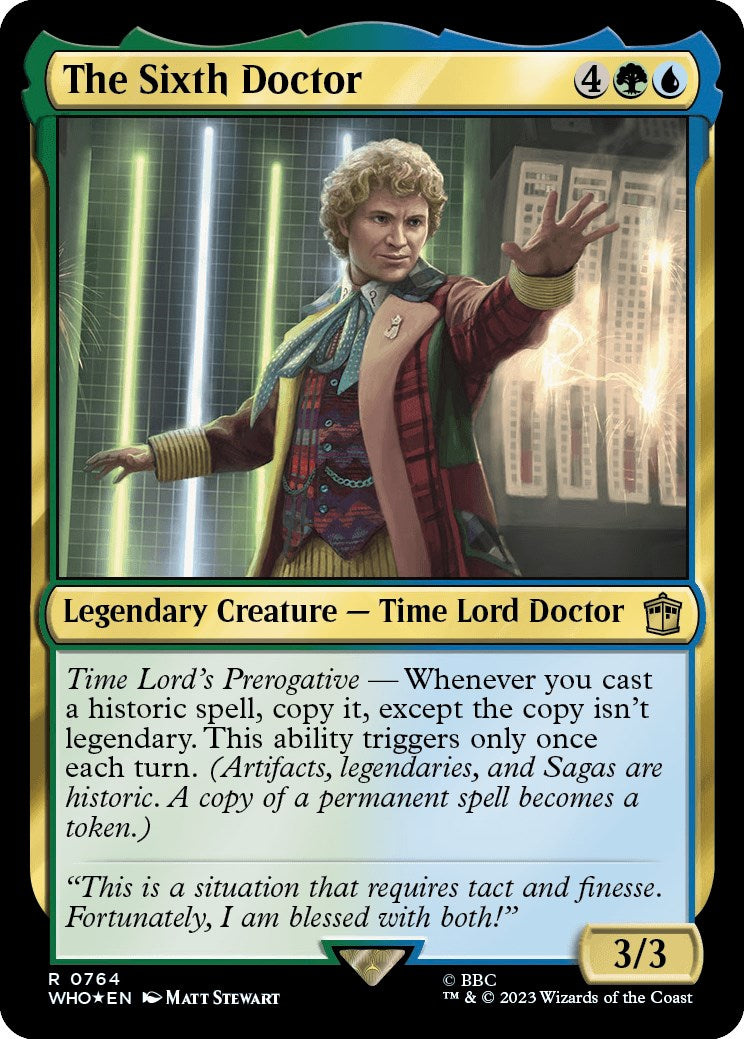The Sixth Doctor (Surge Foil) [Doctor Who] - Magic: The Gathering - Card Brawlers | Quebec | Canada |