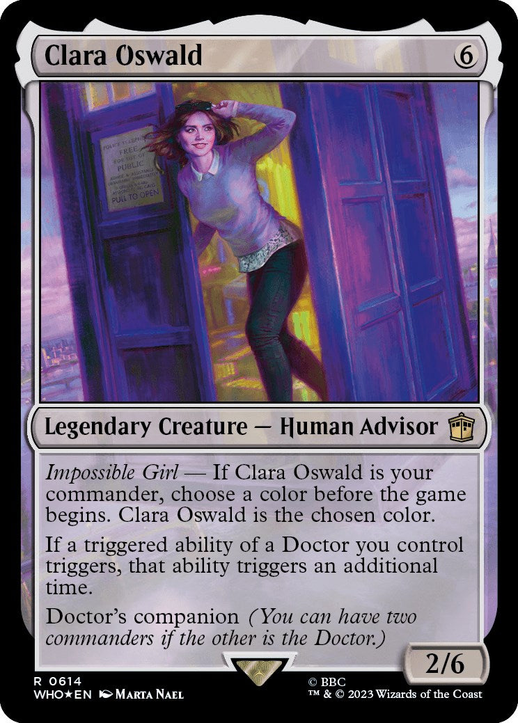 Clara Oswald (Surge Foil) [Doctor Who] - Magic: The Gathering - Card Brawlers | Quebec | Canada |
